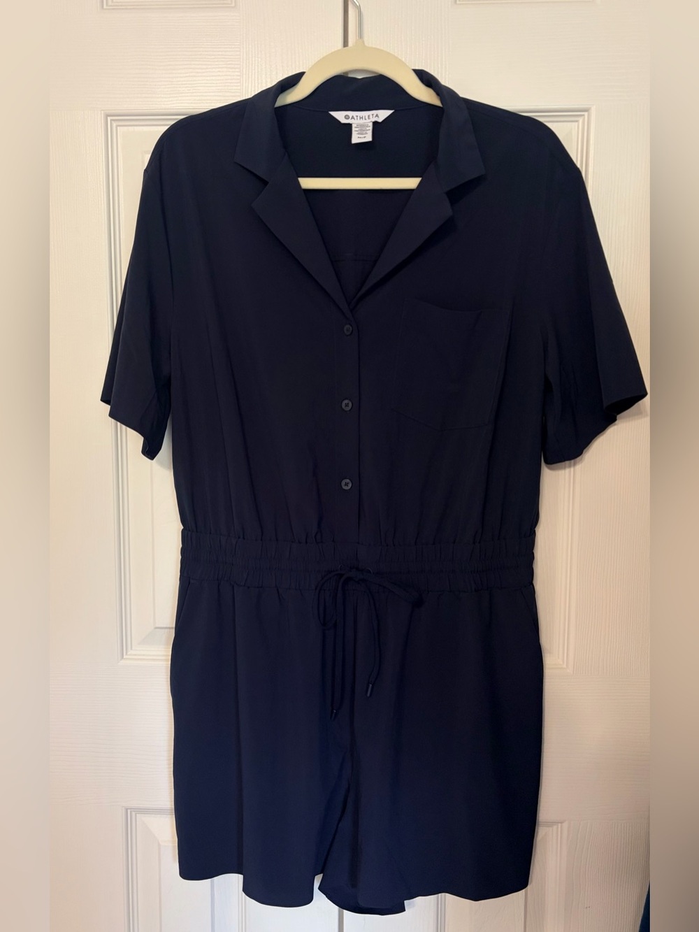 Athleta Navy Blue Romper Medium EUC MP - Picture 7 of 13